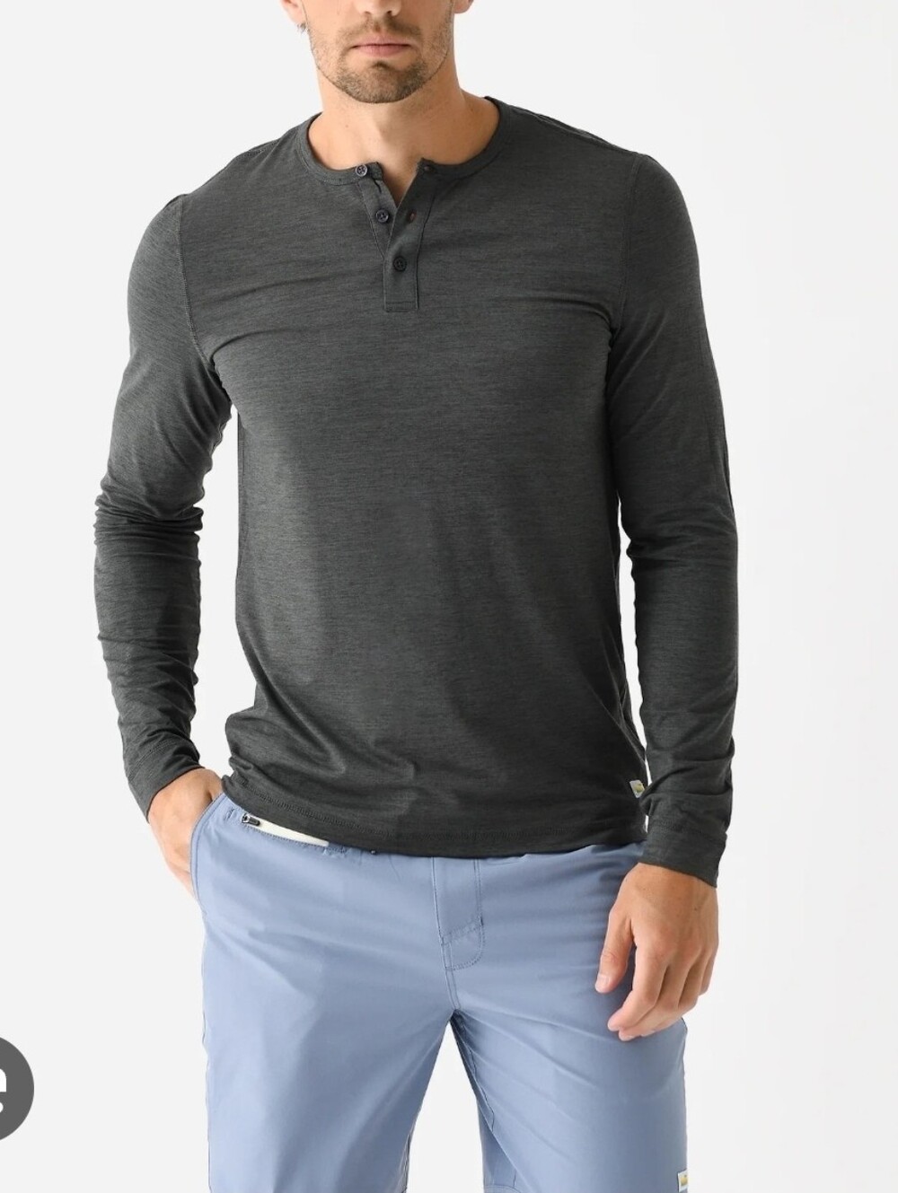 Vuori Men's Long-Sleeve Ease Performance Henley